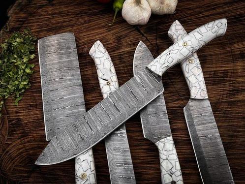 Keukenmes - Kitchen knife set - Keukensets met koksmessen, Antiek en Kunst, Antiek | Keukengerei