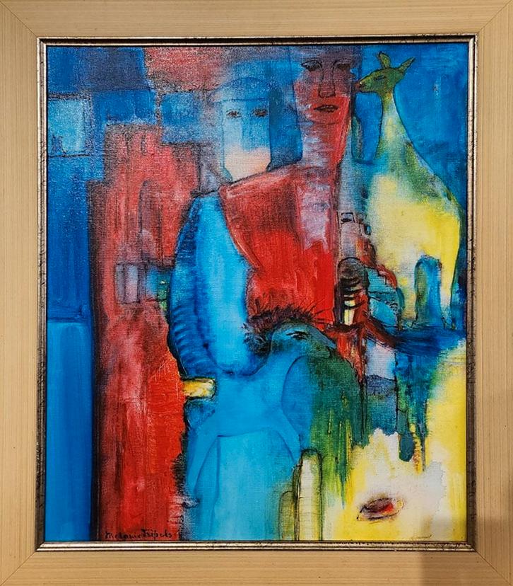 Melanie Tripels – “Dieren en Dromen”, Antiek en Kunst, Kunst | Schilderijen | Modern, Ophalen