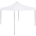 vidaXL Partytent professioneel inklapbaar 2x2 m staal wit, Verzenden