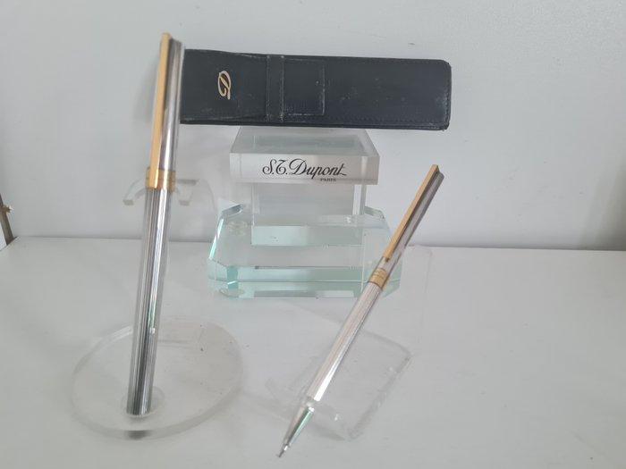 S.T. Dupont - Classique en métal plaqué argent et or (stylo, Verzamelen, Pennenverzamelingen