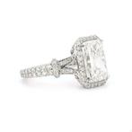 Trouwring - 14 karaat Witgoud - 2.86ct. tw. Diamant