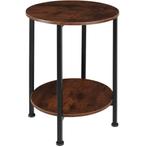 Bijzettafel Ballina 45x64cm - Industrieel hout donker, rusti, Maison & Meubles, Tables | Tables d'appoint, Verzenden