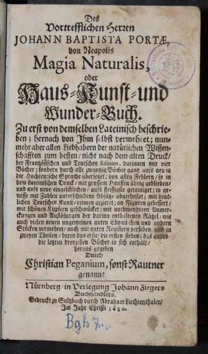 Johann Baptista Portae Von Neapolis - Dess Vortrefflichen, Antiek en Kunst, Antiek | Boeken en Manuscripten