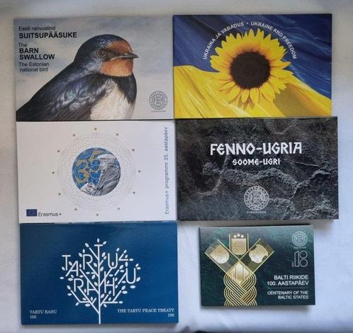 Estland. 2 Euro 2018/2023 (6 coincards)  (Zonder, Timbres & Monnaies, Monnaies | Europe | Monnaies euro