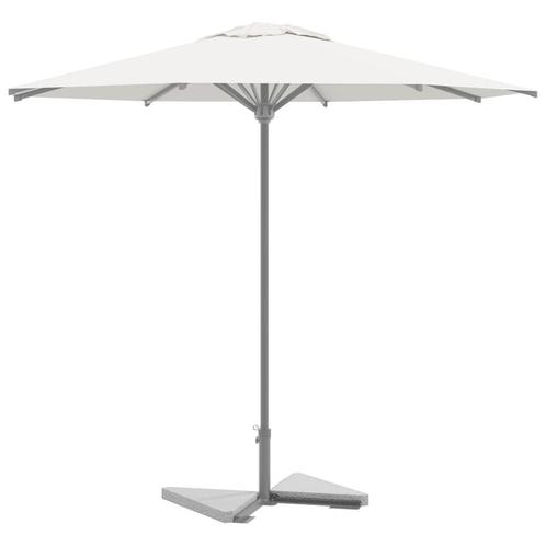 vidaXL Parasolvoetplaten 2 st driehoekig 14 kg graniet grijs, Tuin en Terras, Parasols, Nieuw, Verzenden