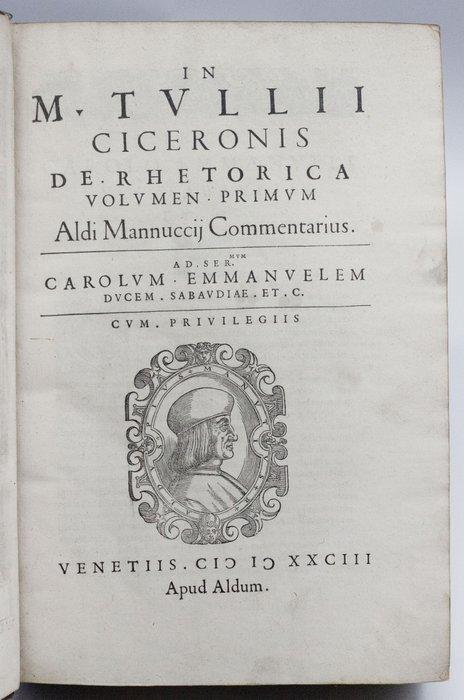 Manuzio / Cicerone - Orationes - 1583, Antiek en Kunst, Antiek | Boeken en Manuscripten