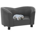 vidaXL Canapé pour chien Gris 67x41x39 cm Similicuir, Dieren en Toebehoren, Verzenden