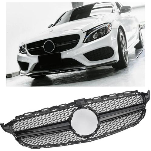 Grill Sport grille past op Mercedes W205 pre-facelift zwart, Auto diversen, Auto-accessoires, Verzenden