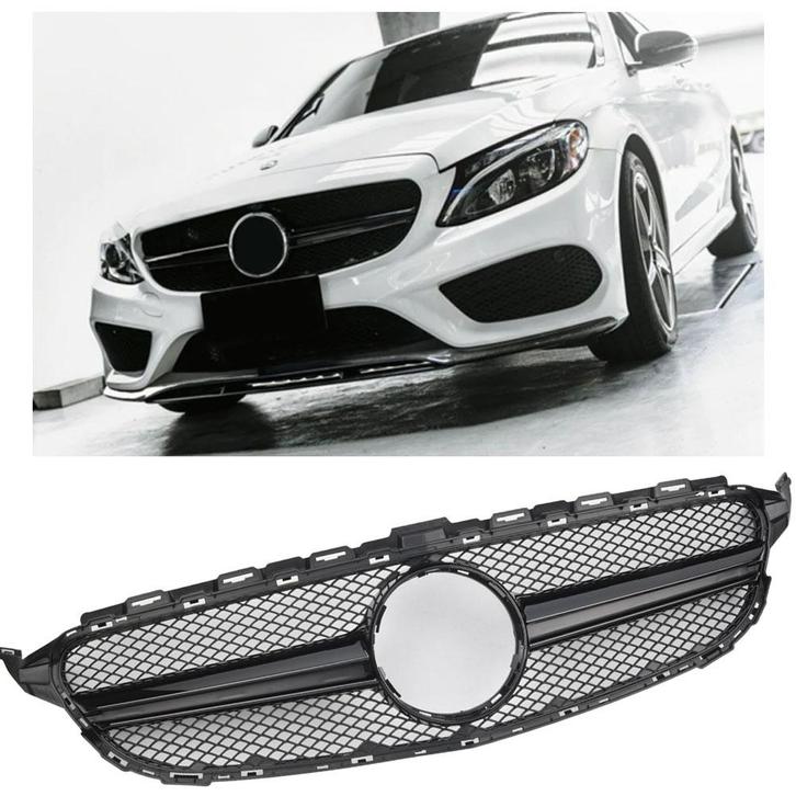 Grill Sport grille past op Mercedes W205 pre-facelift zwart, Auto diversen, Auto-accessoires, Verzenden