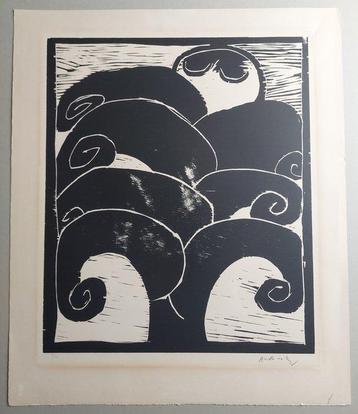 Pierre Alechinsky (1927) - Naissance dEros, Antiek en Kunst
