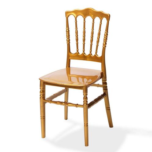 Wedding Chair Napoleon | Goud | Stapelbaar |VEBA, Zakelijke goederen, Horeca | Keukenapparatuur, Nieuw in verpakking, Verzenden