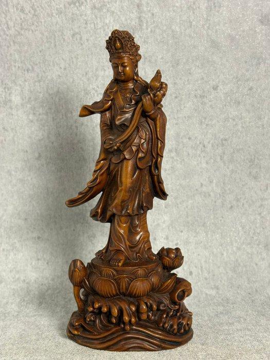 GRATIS VERZENDING Guanyin - Buxushout - China - Eind 20e, Antiek en Kunst, Antiek | Overige Antiek