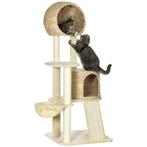 Krabpaal Kat Met Kattenhuis Van Rattan, Meerdere Platformen,, Dieren en Toebehoren, Verzenden, Nieuw