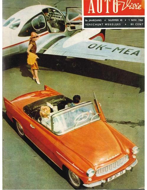 1963 AUTOVISIE MAGAZINE 45 NEDERLANDS, Livres, Autos | Brochures & Magazines, Enlèvement ou Envoi