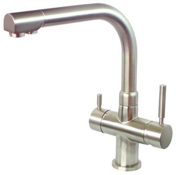 3 in 1 Kraan Forum / Brushed Nickel, Verzenden