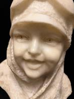 Buste, Aviatrix - 43 cm - Albast, Antiek en Kunst