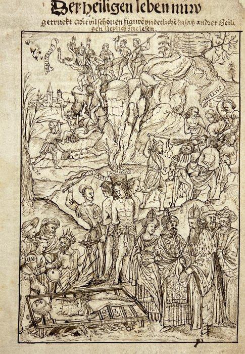 Sebastian Münster (1488-1552) - Religious Woodcut - Germany, Antiquités & Art, Art | Peinture | Classique