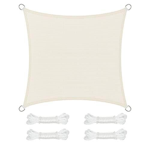 Scheurvast Zonnezeil Beige | Retour Deal | Super Prijs!, Jardin & Terrasse, Voiles d'ombrage, Envoi