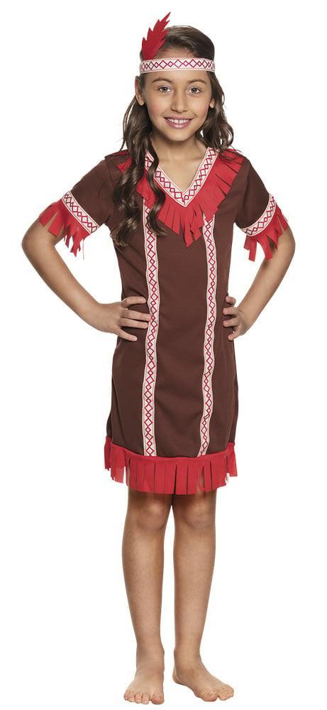 Indianen Jurk Kind Rood, Kinderen en Baby's, Carnavalskleding en Verkleedspullen, Nieuw, Verzenden