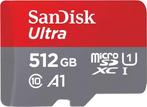 SanDisk MicroSDXC Ultra 512GB 150mb/s C10 - SDA UHS-I, Audio, Tv en Foto, Foto | Geheugenkaarten, Verzenden, Nieuw