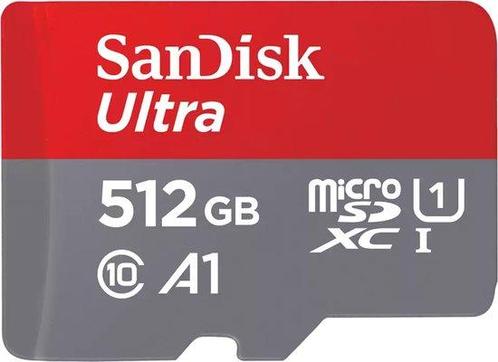 SanDisk MicroSDXC Ultra 512GB 150mb/s C10 - SDA UHS-I, Audio, Tv en Foto, Foto | Geheugenkaarten, Nieuw, Verzenden