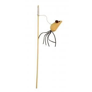 Speelhengel muis nature 40 cm - kerbl, Animaux & Accessoires, Accessoires pour chats