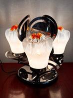 Tafellamp - Glas, Metaal, Chroom