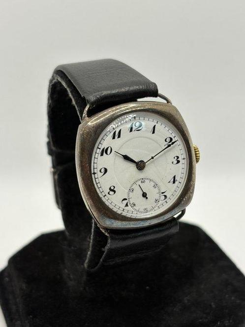 Silver - Military WW1 Art Deco Extremely Rare - Zonder, Handtassen en Accessoires, Horloges | Heren