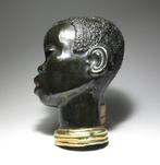 Margit Izsépy - Sculpture, Art Deco Wall Mask - 17 cm -