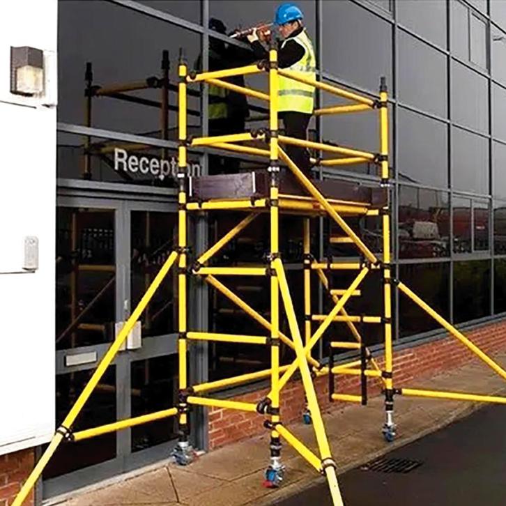 Rolsteiger kunststof carbon Prosafe 85 x 200 x 4 m wh, Doe-het-zelf en Bouw, Steigers, Verzenden