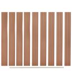 vidaXL Vervangende schuttingplanken 9 st 170 cm HKC bruin, Verzenden, Nieuw