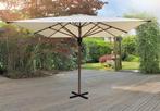 Stokparasol professioneel - 4x4m - Taupe - incl luxe voet, Tuin en Terras, Parasols, Ophalen, Nieuw, Waterdicht, Stokparasol