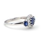 Zonder Minimumprijs - Ring Verguld Saffier - Topaas - 18kt, Nieuw