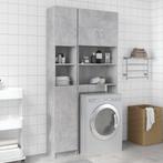 vidaXL Badkamerkast 32x25,5x190 cm bewerkt hout betongrijs, Huis en Inrichting, Badkamer | Badkamermeubels, Verzenden, Nieuw
