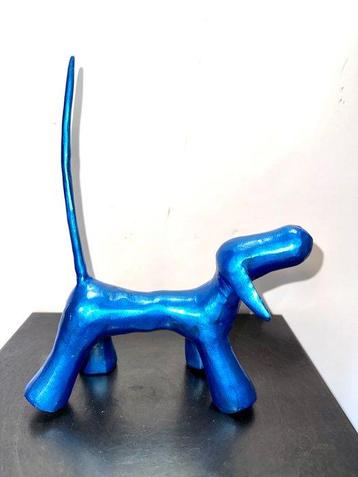 Abdoulaye Derme - Sculpture, Teckel Chien - 25 cm - Bronze