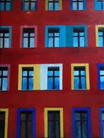 ANA DEL CASTILLO - The red building Berlin, Antiek en Kunst, Kunst | Schilderijen | Modern