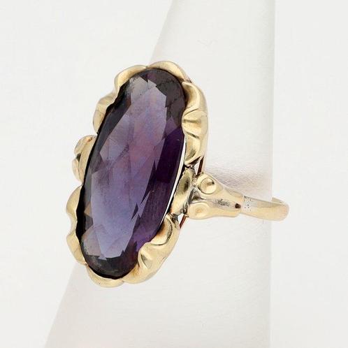 Bague - 14 carats Or jaune, Handtassen en Accessoires, Ringen