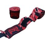 PunchR™ Punch Round TreX Boksbandages Camo Zwart Rood, Sport en Fitness, Nieuw, Vechtsportbescherming, Verzenden