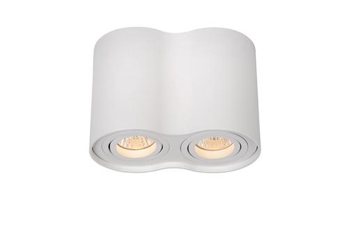 Lucide TUBE - Plafondspot - 2xGU10 - Wit -, Maison & Meubles, Lampes | Spots, Envoi