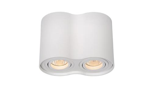 Lucide TUBE - Plafondspot - 2xGU10 - Wit -, Huis en Inrichting, Lampen | Spots, Nieuw, Verzenden