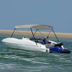 vidaXL Biminitop 2 bogen 150x120x110 cm grijs, Watersport en Boten, Verzenden, Nieuw