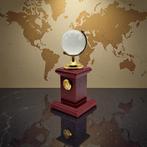 Decoratief ornament - Wereldbol - Zwitserland - Horloge, Antiek en Kunst