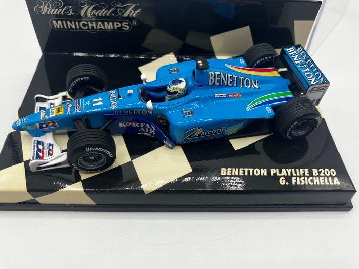 Minichamps 1:43 - Modelauto - Benetton Playlife B200 G., Hobby en Vrije tijd, Modelauto's | 1:5 tot 1:12