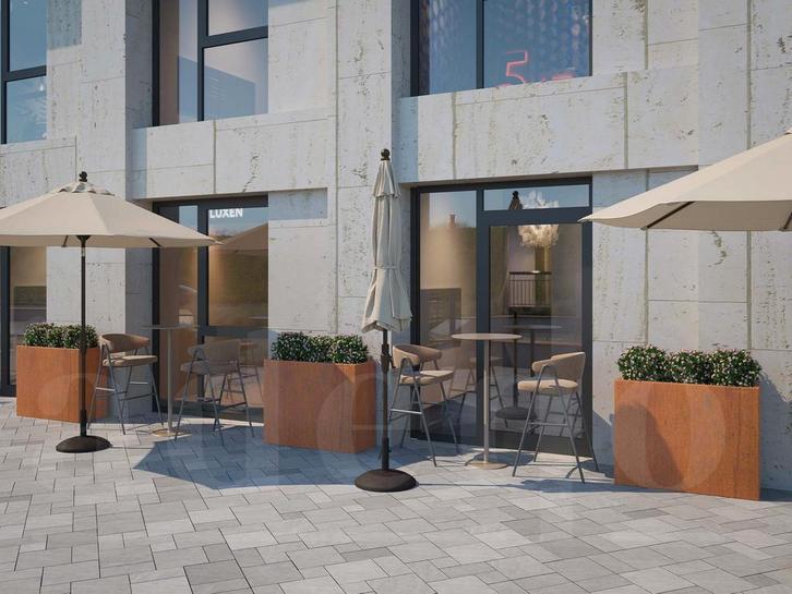 Adeqo cortenstaal plantenbak rechthoek 100 x 40 x 80 cm, Tuin en Terras, Bloembakken en Plantenbakken, 60 cm of meer, 100 cm of meer