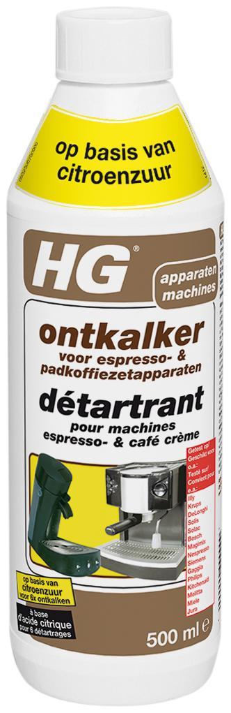 HG Espresso- en Padkoffiemachines Ontkalker, Electroménager, Accessoires de machine à café, Envoi