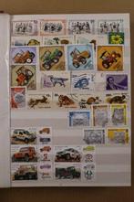 Wereld 1900/1990 - Lot in 2 albums en 5 stockboeken, Gestempeld