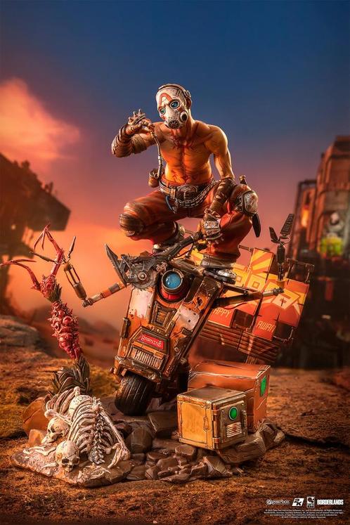 Borderlands 3 Statue 1/6 Pyscho & Claptrap 40 cm, Verzamelen, Film en Tv, Ophalen of Verzenden