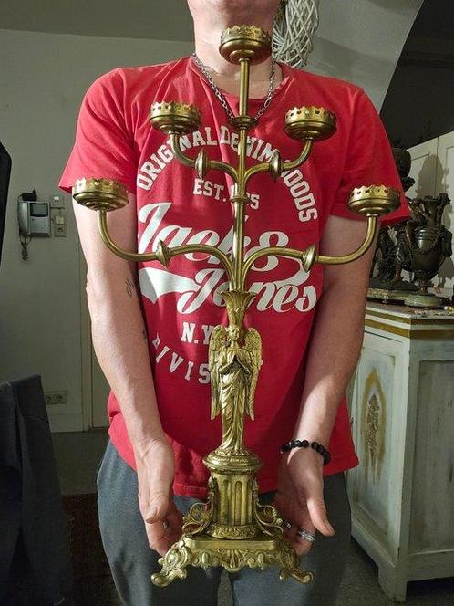 Kandelaber (2) - Verguld brons, Antiek en Kunst, Antiek | Klokken