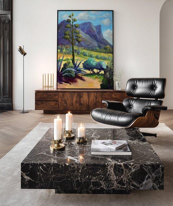 E. García - MONTAÑA AZUL XL (NO RESERVE), Antiek en Kunst, Kunst | Schilderijen | Modern