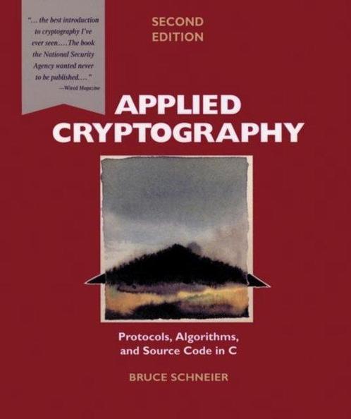Applied Cryptography 2nd 9780471117094 Bruce Schneier, Boeken, Taal | Engels, Zo goed als nieuw, Verzenden